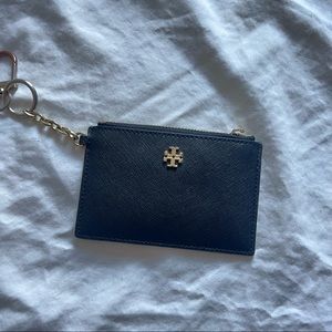 Authentic Tory Burch Coin Purse Zipper Black